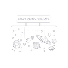 Isolated solar system icon - Vector illustration design