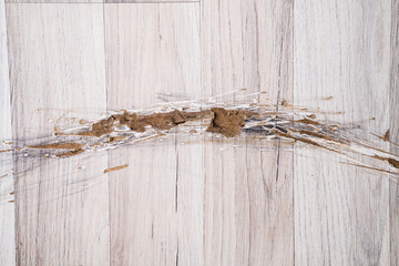 Destroyed Laminate Floor