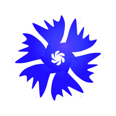 flower icon on trendy isolated background. Flower icon page for your website design Clock icon logo, app, UI. Clock icon Vector illustration, EPS10.