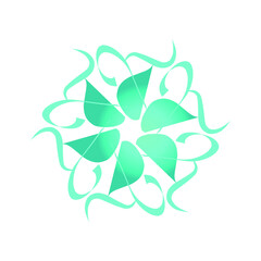 flower icon on trendy isolated background. Flower icon page for your website design Clock icon logo, app, UI. Clock icon Vector illustration, EPS10.