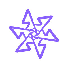 flower icon on trendy isolated background. Flower icon page for your website design Clock icon logo, app, UI. Clock icon Vector illustration, EPS10.