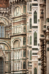 Obraz premium Exterior detail Il Duomo Cathedral, Florence
