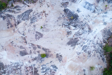 Aerial view photo of dry land landscape nature texture Top down High angle view