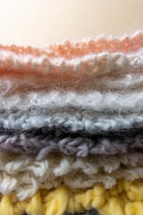 backdrop of hand knitting textures 
