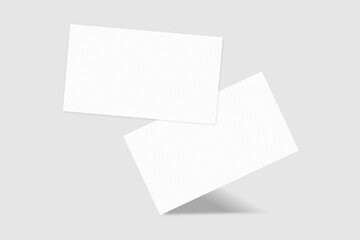 Realistic blank business card illustration for mockup