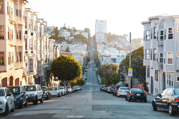 San Francisco street in the city