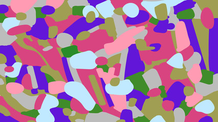 Vector handmade multicolor abstract background with spots