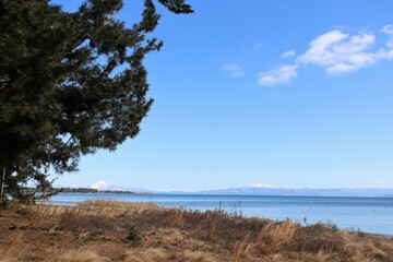 Fototapeta na wymiar 冬の琵琶湖