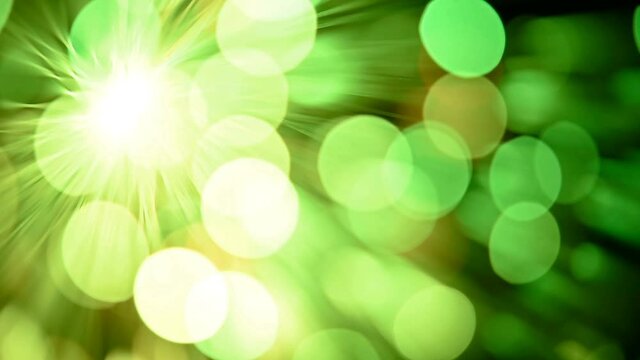 defocused colorful optical fibre as background