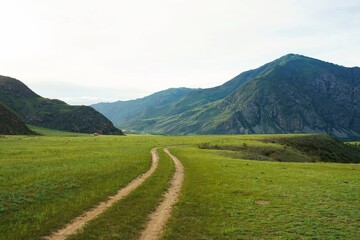 Obraz premium mountain road in the mountains