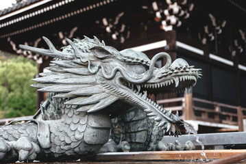 Fototapeta premium Japanese Dragon Scultpure