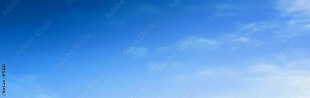 Wall mural blue sky with beautiful natural white clouds
