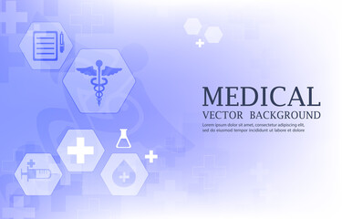 modern abstract  medical vector wallpaper.futuristic hexagon concept.