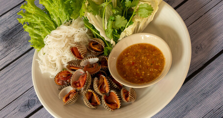 Thai style Mixed Seafood Dishes