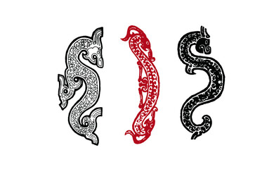 Fototapeta premium Chinese ancient traditional decorative patterns