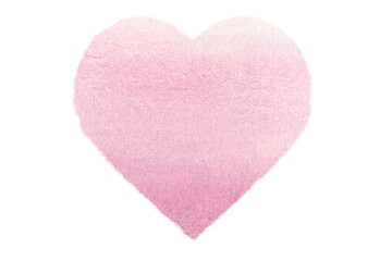  Macro Watercolor Heart on white background
