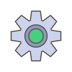 Gear of industry icon