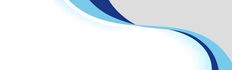 Abstract blue curve banner web template background , Use for web site with copy space