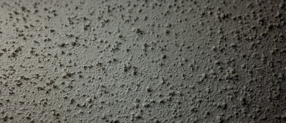 Macro textured white popcorn ceiling in a 1980's residential building