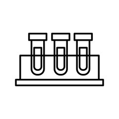 tubes test line style icon