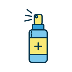 spray medical product flat style icon