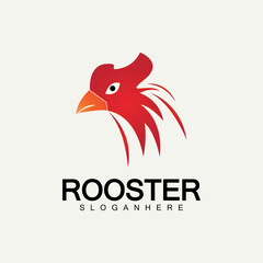 Rooster head logo vector icon symbol illustration design.Rooster  chicken  cock. Abstract vector illustration