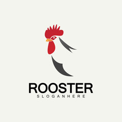 Rooster head logo vector icon symbol illustration design.Rooster  chicken  cock. Abstract vector illustration