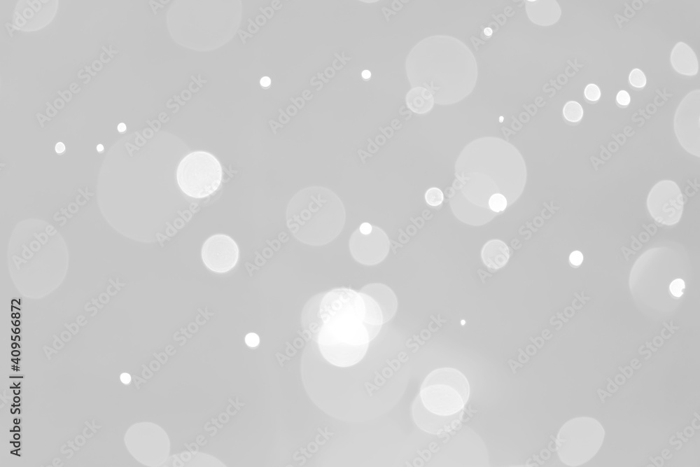 Poster lights on grey and white bokeh from bokeh light background nature leaf tree