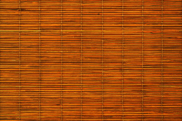 Brown curtain blinds, made of midrib of coconut leaves 