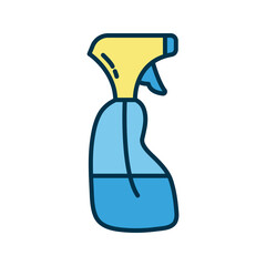 spray disinfectant bottle flat style icon
