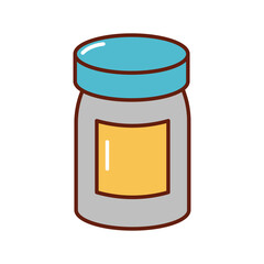 bottle of medicine drugs flat style icon