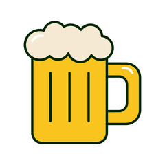 beer jar drink flat style icon