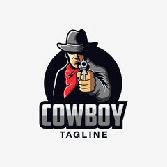 cowboy logo design