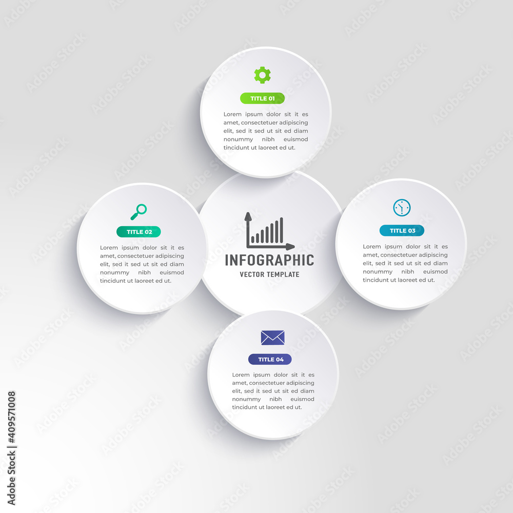 Poster business data visualization. process chart. abstract elements of graph, diagram with 3 steps, option