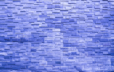 Pieces of stone wall, for background or texture , pattern purple of modern style design , real stone wall with purple.