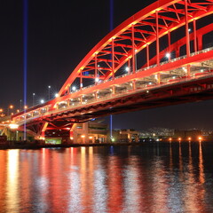 Fototapeta na wymiar City Nightscape in Kobe Japan