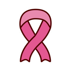 ribbon pink flat style icon
