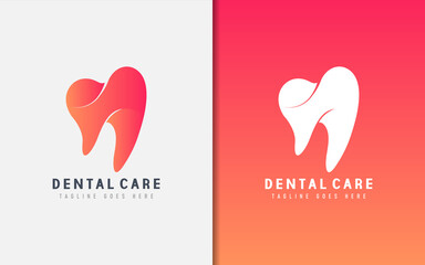 Creative Modern Dental Care Logo Design. Usable For Business, Community, Foundations, Medical, Services Company. Vector Logo Design Illustration.