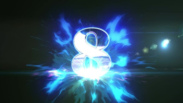 10 second count down opening intro animation