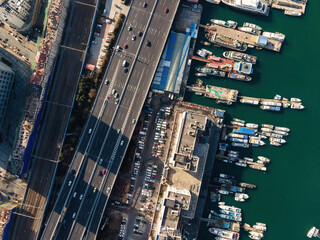 Aerial photography of Qingdao Port