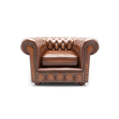 Isolated Chesterfield Armchair 3d Illustration