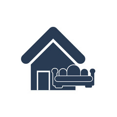 Furniture shop icon. chair, bed, showcase, home furniture, office furniture shop icon.