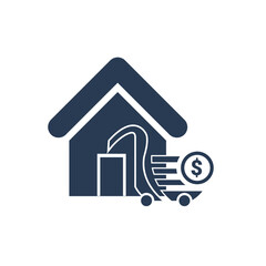 Fashion Shop Icon. Dress, cloth, baby fashion, ladies fashion shop icon.