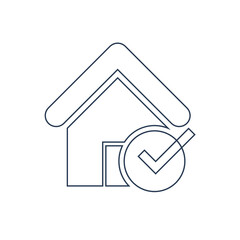 Home insurance icon. Home security, home protect, home money icon.