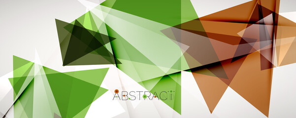 Geometric abstract background. Color triangle shapes. Vector illustration for covers, banners, flyers and posters and other designs