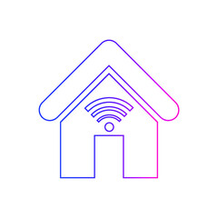 Home WIFI zone icon. Internet loading, free wifi, public internet icon.
