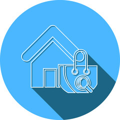 Find Shop Icon. Shop location, shop map, search shop icon.