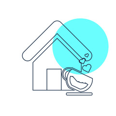 Coffee House Icon. Coffee shop, tea stall icon. 