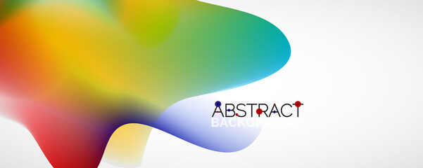 Fluid color gradient abstract background, trendy colorful wallpaper. Vector illustration for placards, brochures, posters, banners and covers