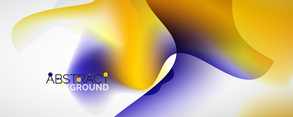 Fluid color gradient abstract background, trendy colorful wallpaper. Vector illustration for placards, brochures, posters, banners and covers